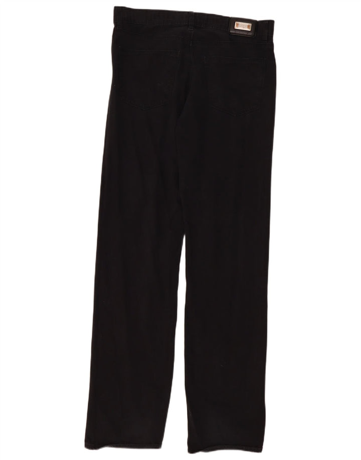 Hugo Boss Herren Straight Jeans W34 L34 Schwarze Baumwolle