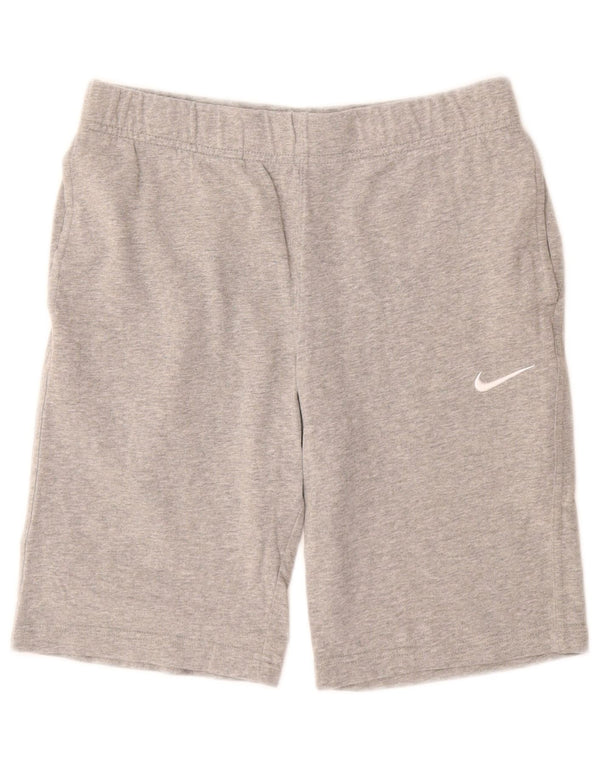 Nike Herren-Sportshorts, klein, grau gefleckte Baumwolle