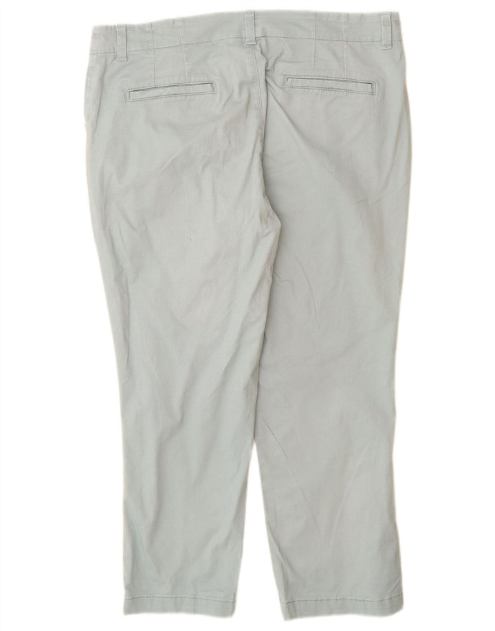 Lee Damen Caprihose US 12 Large W32 L24 Türkis Baumwolle