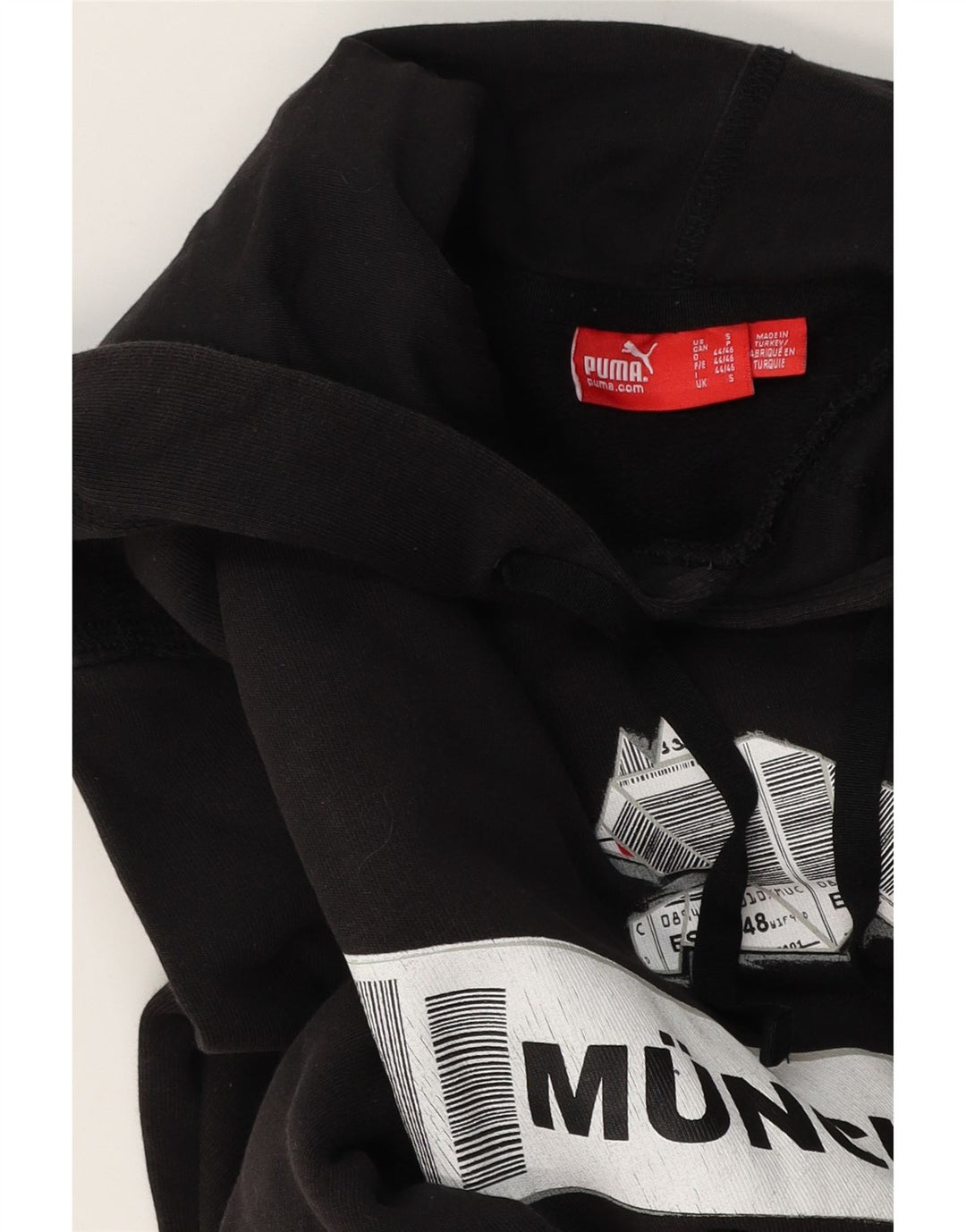Puma Herren Munchen Graphic Kapuzenpullover, Größe S, Schwarz