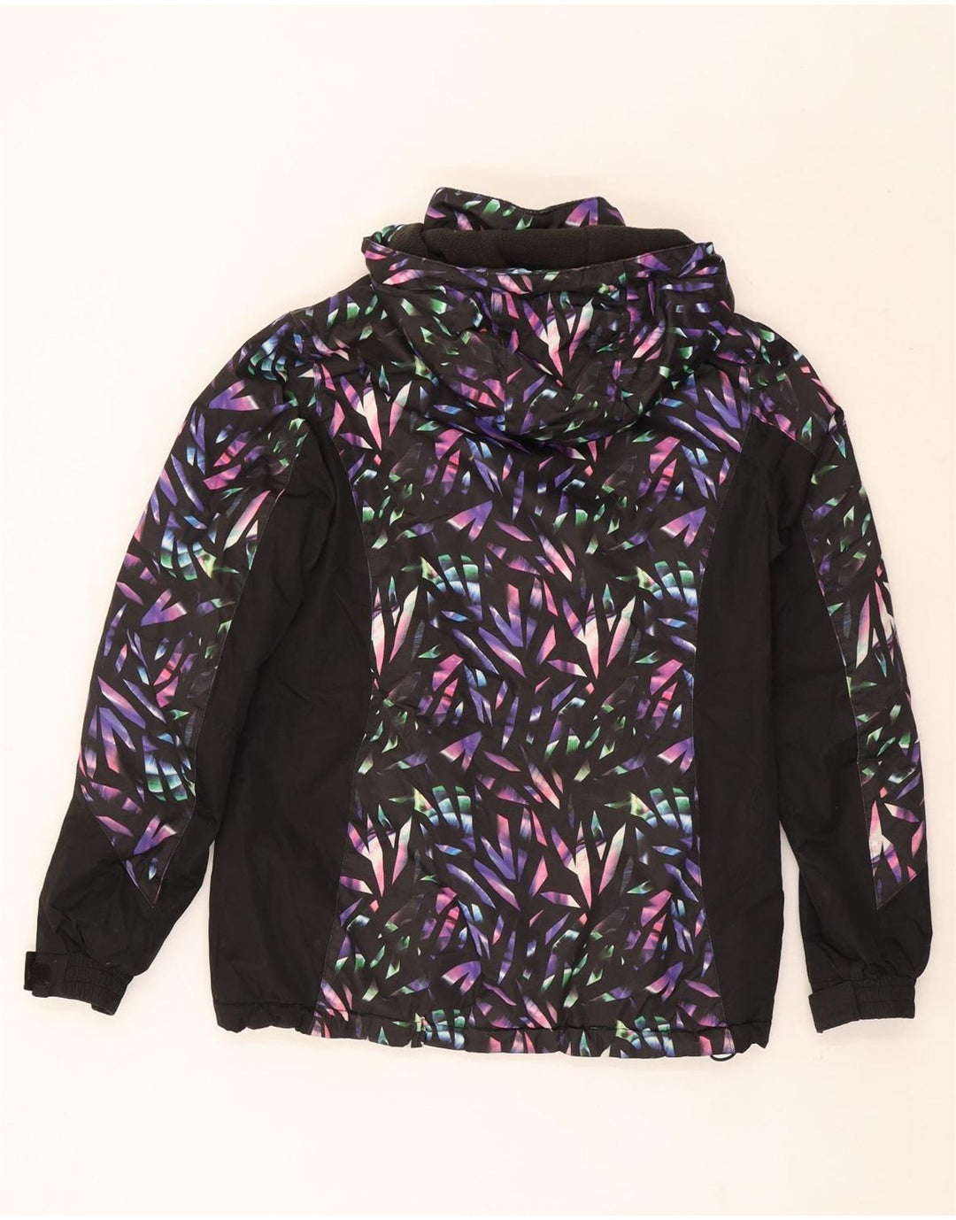 Mountain Warehouse Damen-Skijacke mit Kapuze, Größe S, Schwarz, geometrisch