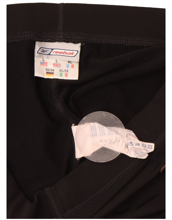 Reebok Damen Sportshorts UK 14 Large Schwarz Polyester