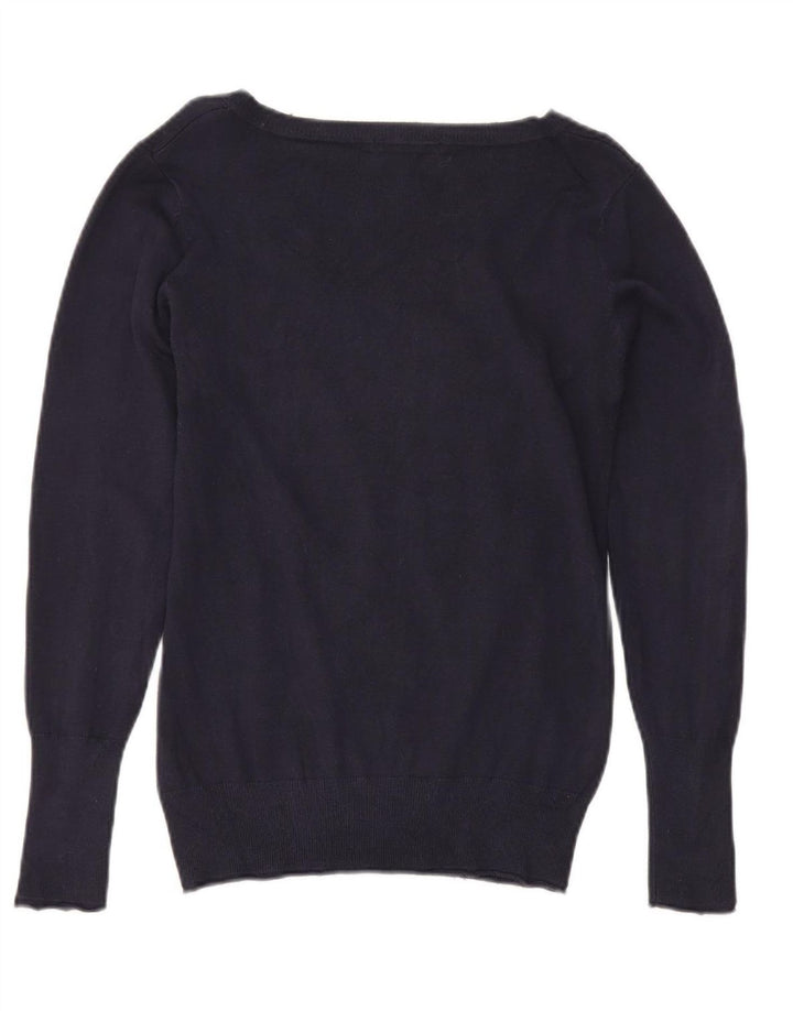 Guess Damen-Pullover mit V-Ausschnitt, Gr. 12, mittleres Marineblau