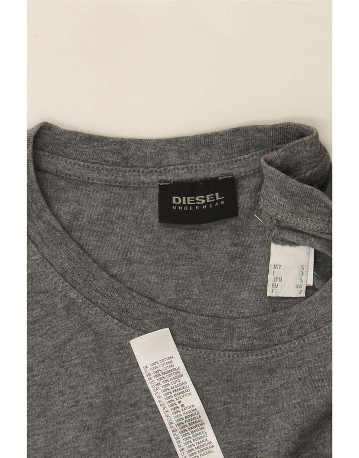 Diesel Herren T-Shirt Top Small Grau Baumwolle