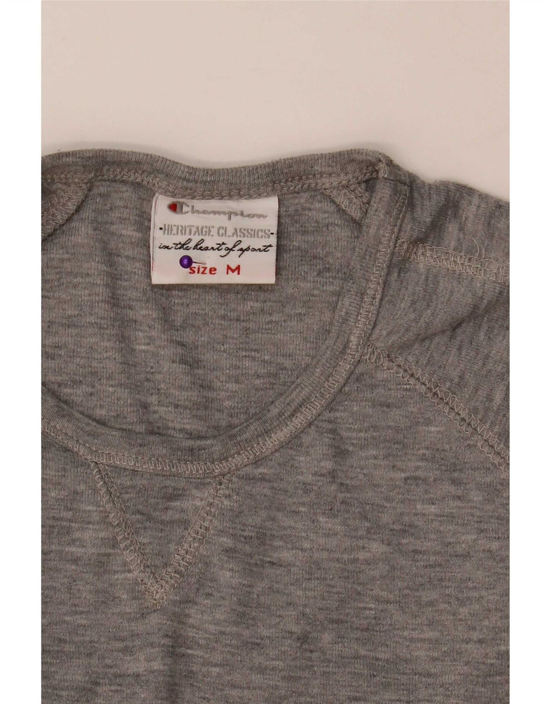 Champion Womens Heritage Classics Top Langarm UK 12 Mittelgrau meliert
