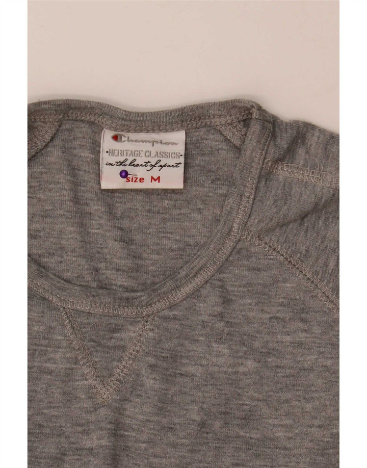 Champion Womens Heritage Classics Top Langarm UK 12 Mittelgrau meliert