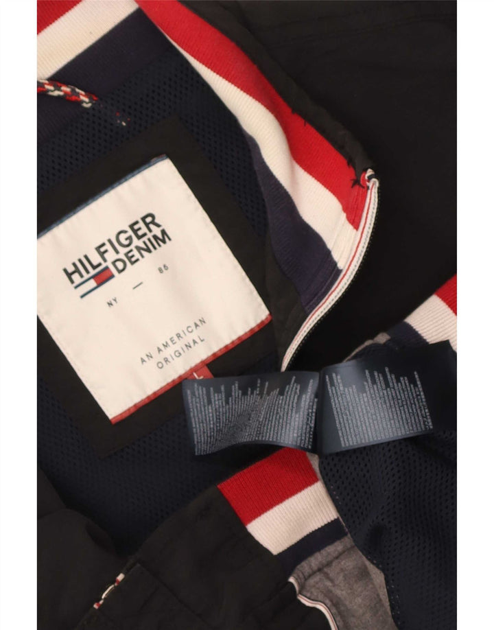 Tommy Hilfiger Herren Bomberjacke UK 40 Large Schwarz Nylon