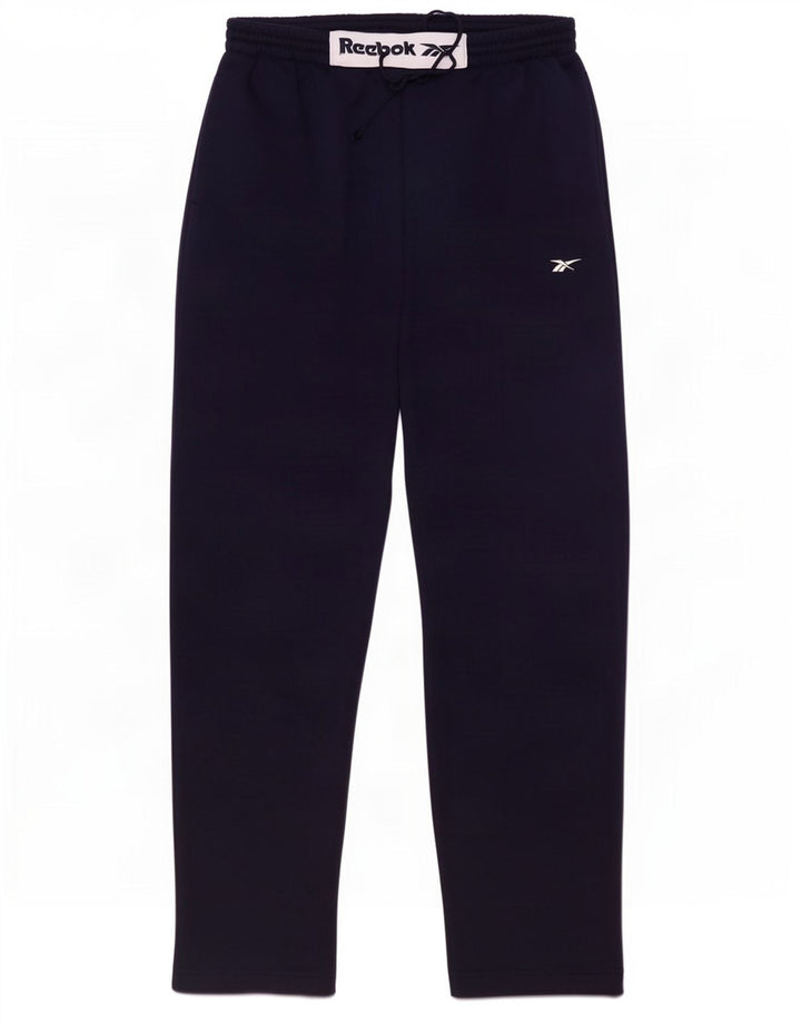 Reebok Herren-Trainingshose mit grafischem Muster, mittelmarineblaues Polyester