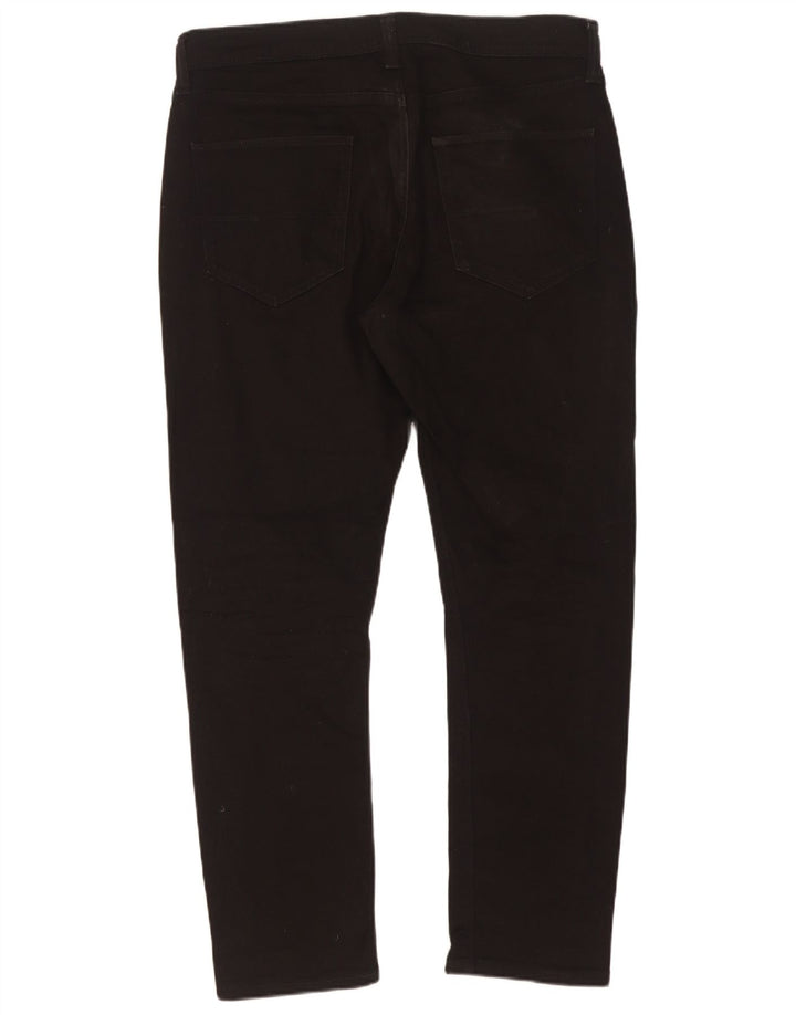 Marks & Spencer Slim-Jeans für Herren, W32, L29, schwarze Baumwolle