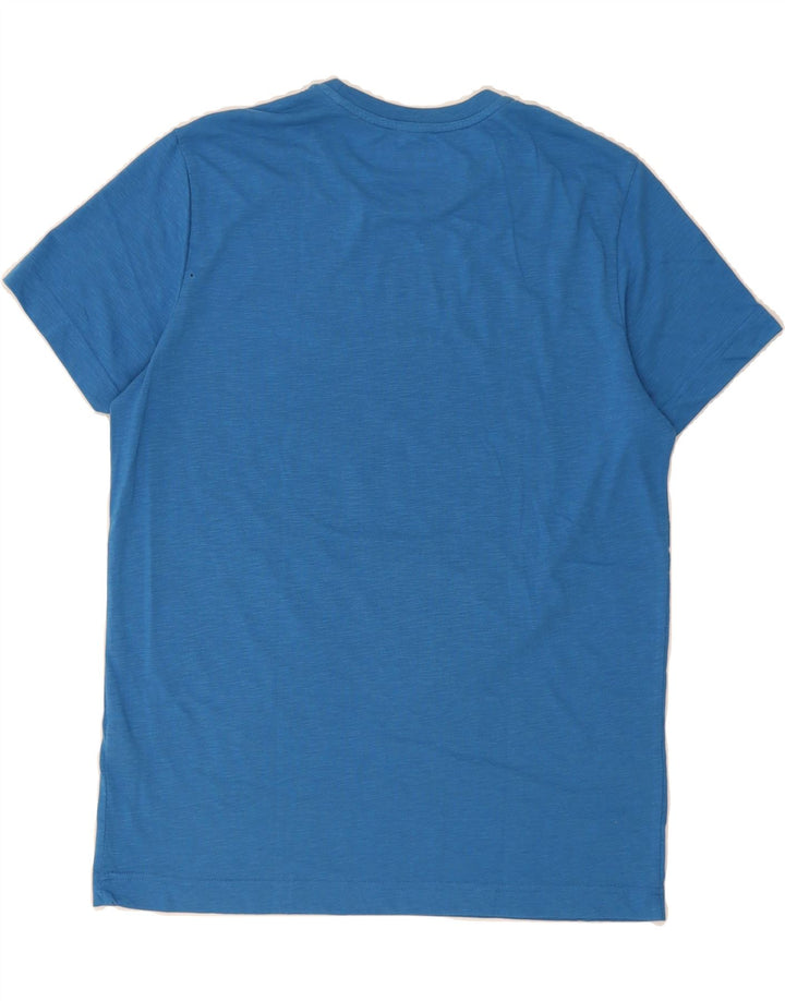 LOTTO Mens Graphic T-Shirt Top Medium Blue Polyester Vintage Lotto and Second-Hand Lotto from Messina Hembry 