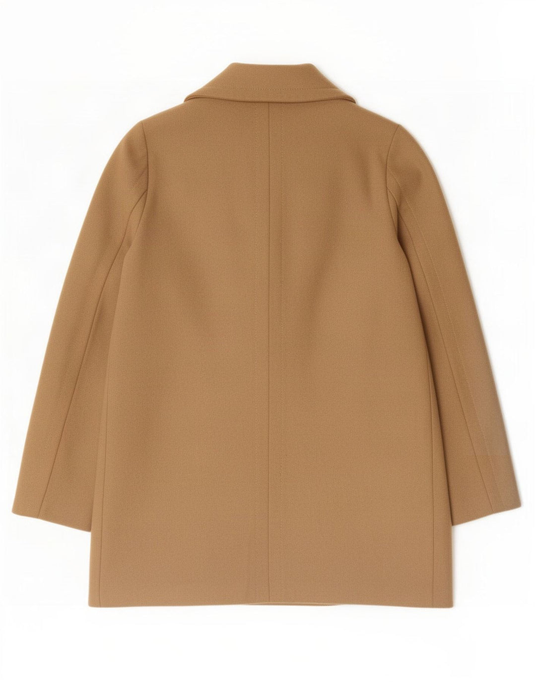 Topshop Damen Übergroßer zweireihiger Mantel UK 8 Small Beige Wolle