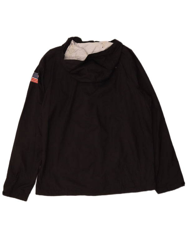 The North Face Herren-Regenjacke mit Kapuze, Größe 40, Schwarz