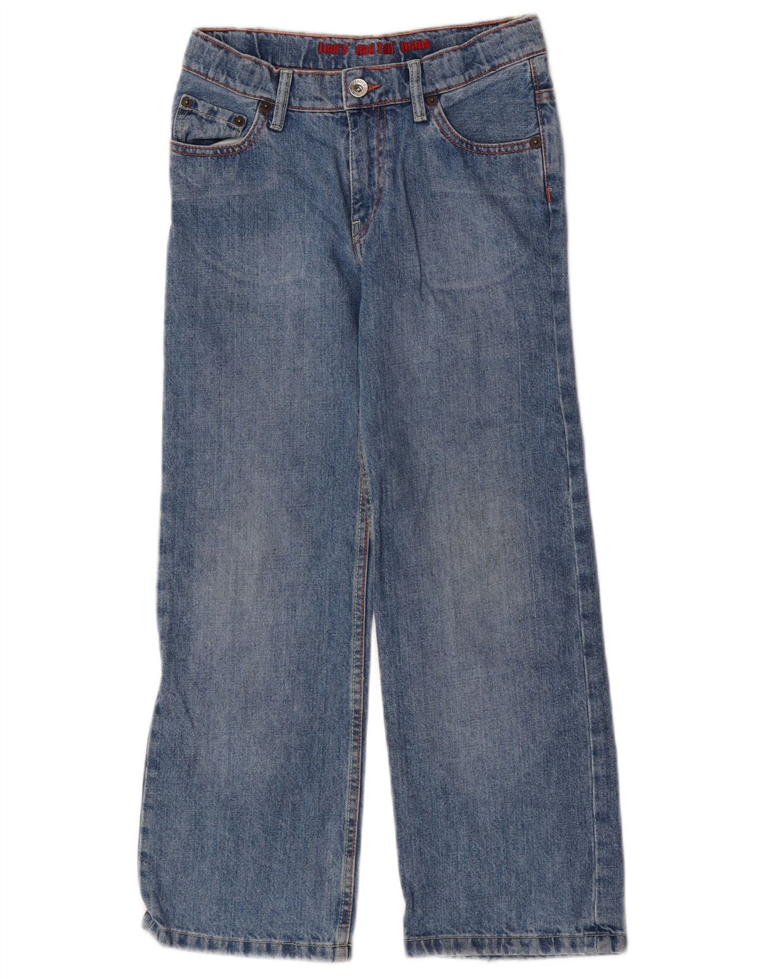Levi's Straight Jeans für Jungen, 7–8 Jahre, W24 L23, blaue Baumwolle
