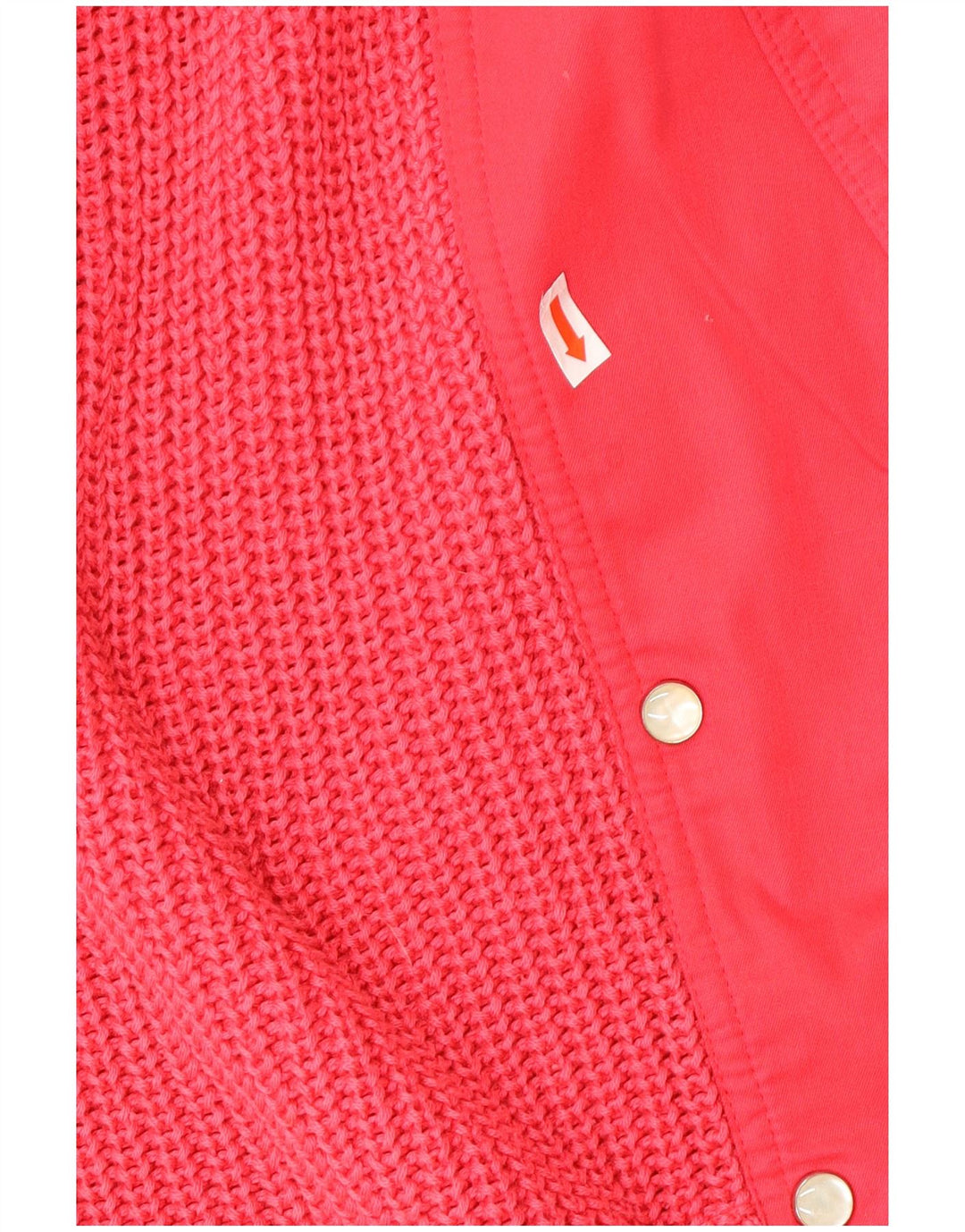Vintage Damen Doppelreihiger Cardigan Pullover IT 42 Mittelrosa