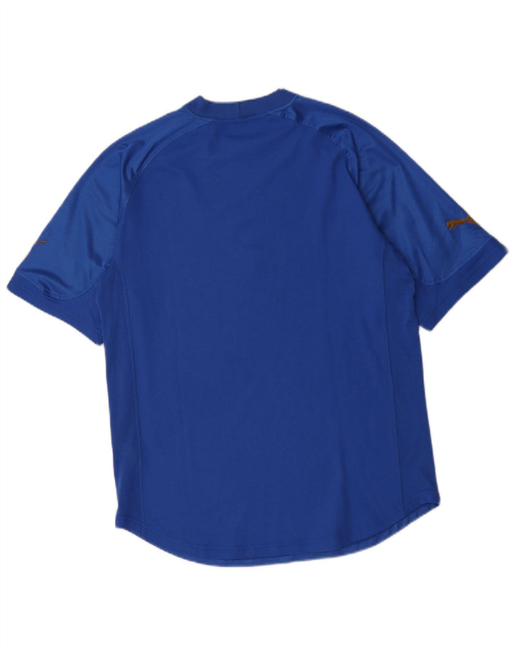 Puma Herren T-Shirt Top Mittelblaues Polyester