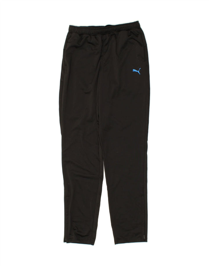 PUMA Boys Tracksuit Trousers 15-16 Years  Black Polyester Vintage Puma and Second-Hand Puma from Messina Hembry 