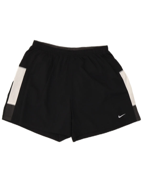 Nike Herren Dri Fit Sportshorts, Größe L, Schwarz, Farbblock