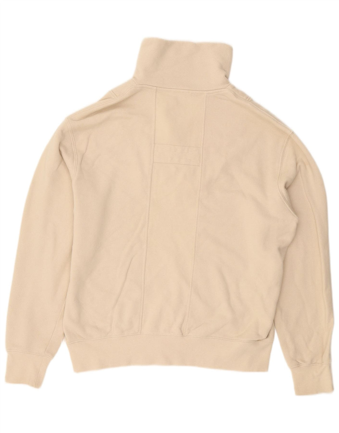 REISS Herren-Sweatshirt mit Rollkragen, Größe S, beige, Baumwolle