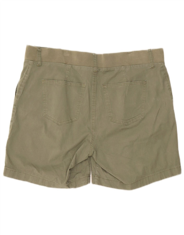 Lee Womens Riders Chino Shorts US 16 2XL W38 Khaki Baumwolle