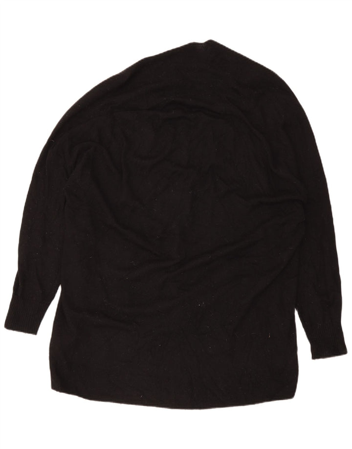 Zara Damen-Strickjacke in Übergröße, Gr. 10, Größe S, schwarze Wolle