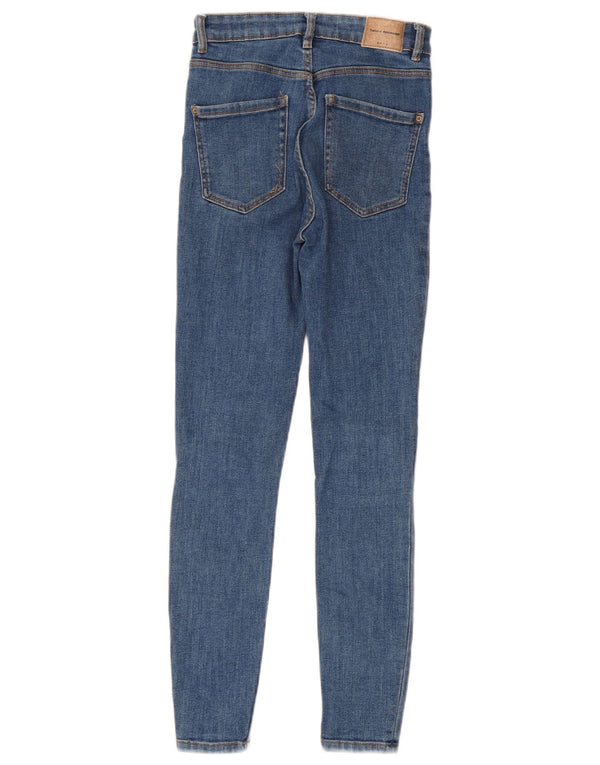 Zara Damen Trafaluc Super Skinny Jeans EU 34 2XS W24 L27 Blau