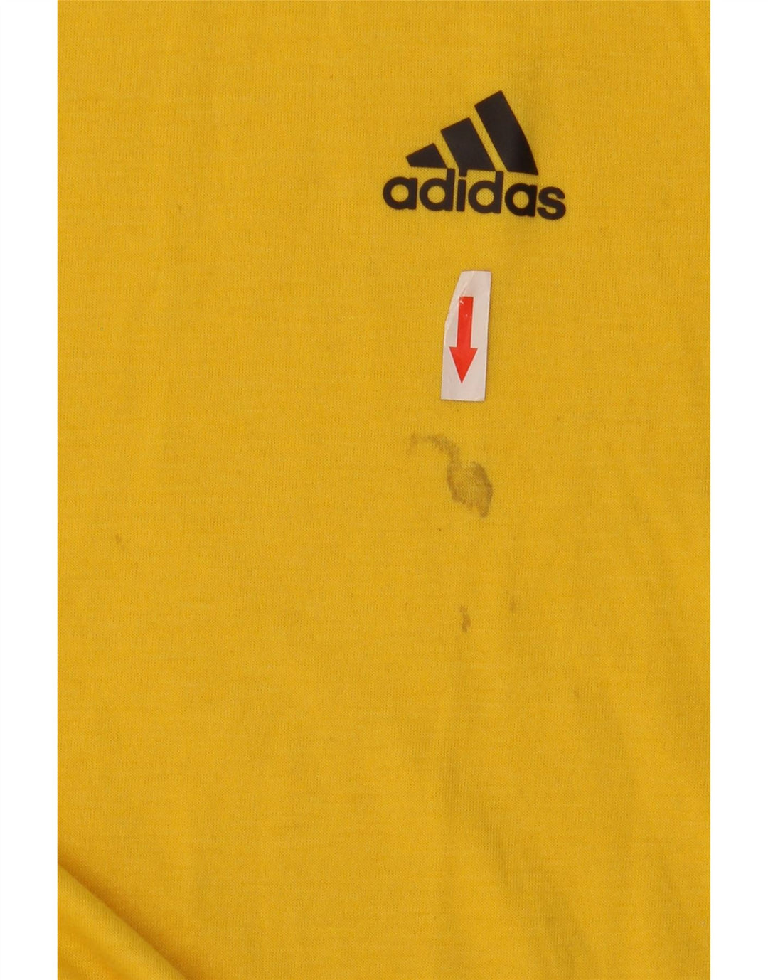 Adidas Herren Climalite T-Shirt Top Large Gelb Polyester