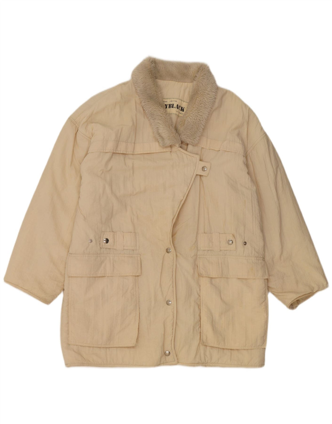 Penny Black Damen Übergroßer Windjacke-Mantel UK 10 Small Beige Polyamid