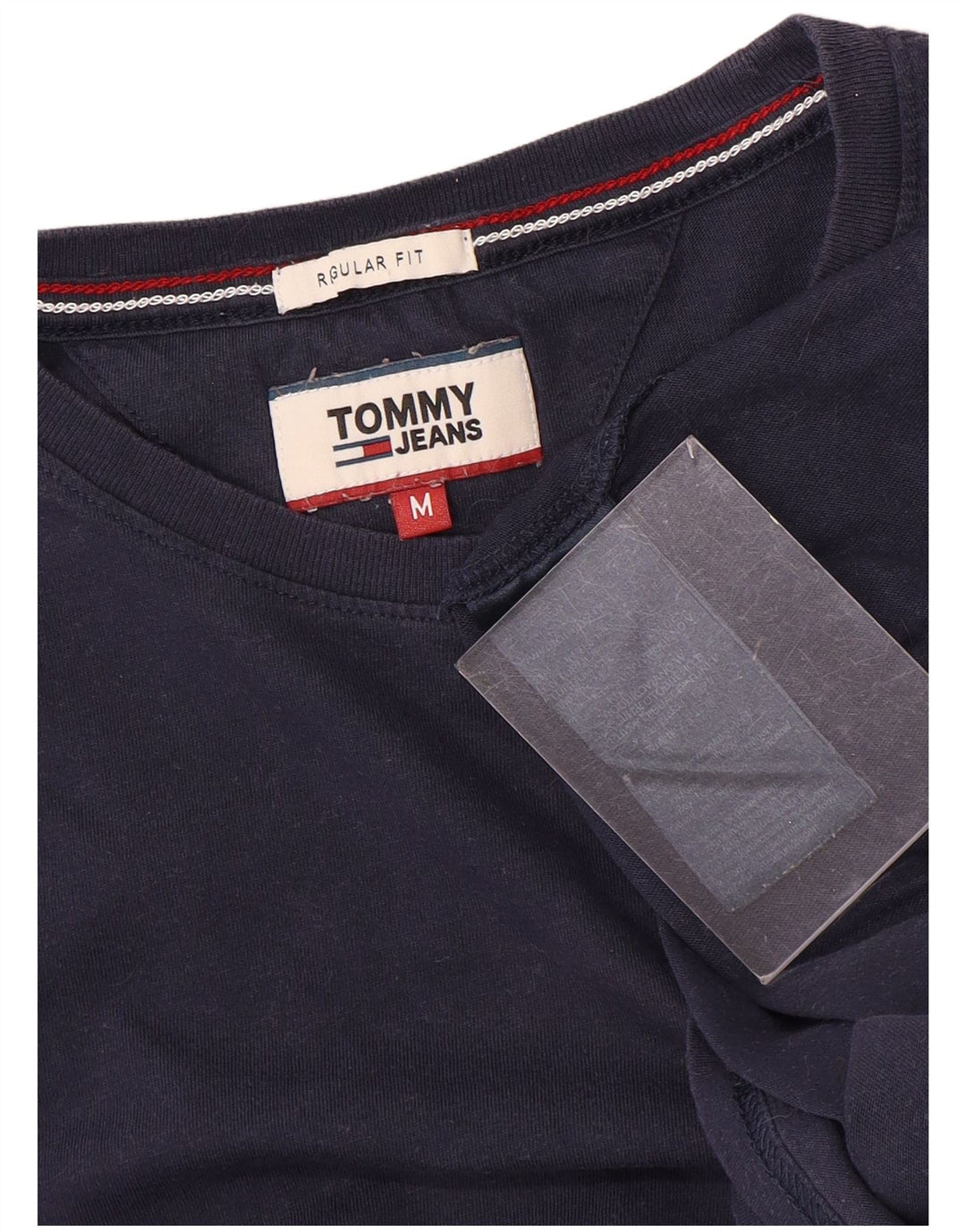 Tommy Hilfiger Herren-T-Shirt mit normaler Passform, mittelmarineblaue Baumwolle
