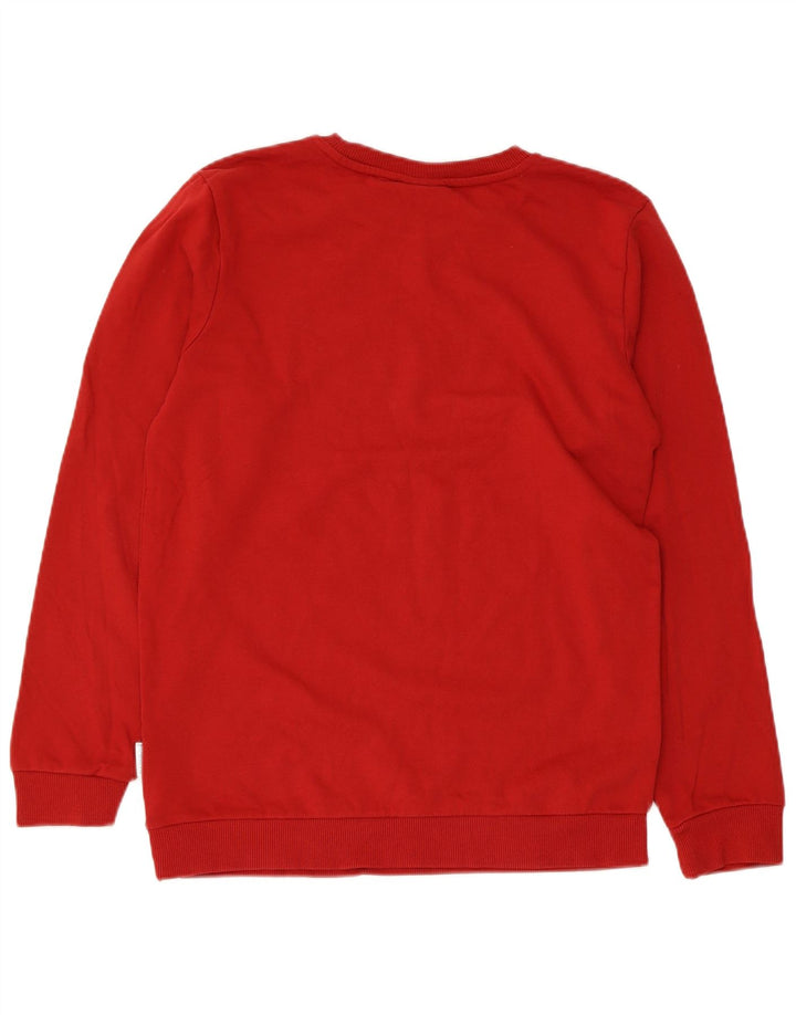 Napapijri Jungen-Sweatshirt-Pullover, 15–16 Jahre, rote Baumwolle