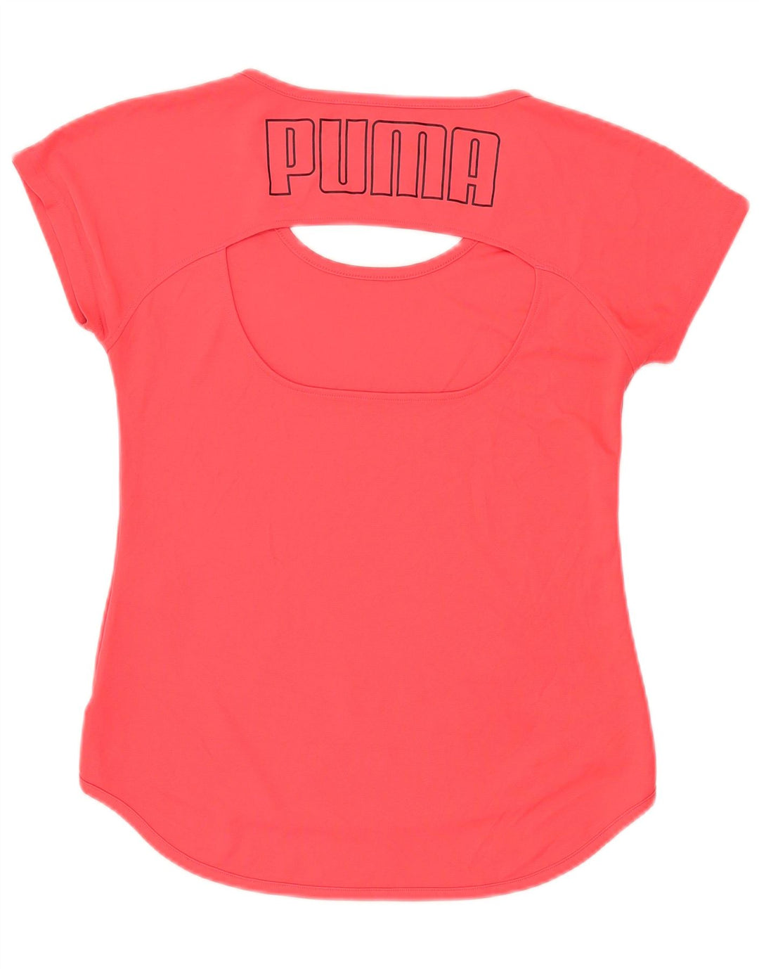 PUMA Damen Grafik T-Shirt Top UK 12 Mittelrosa Polyester