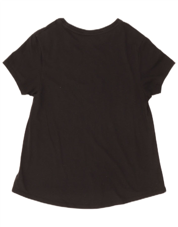 Tommy Hilfiger Damen T-Shirt mit Grafik, UK 12, Mittelgrau