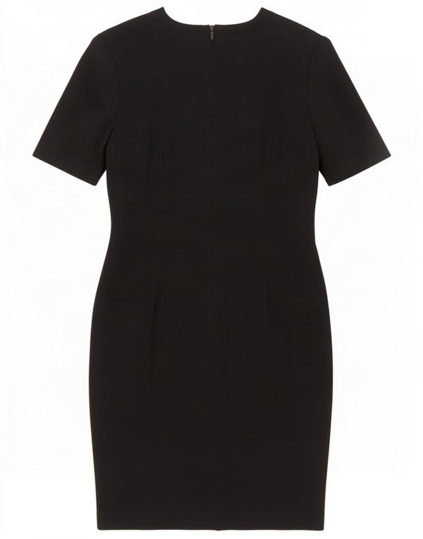 Luisa Spagnoli Damen Etuikleid IT 48 XL Schwarz Baumwolle