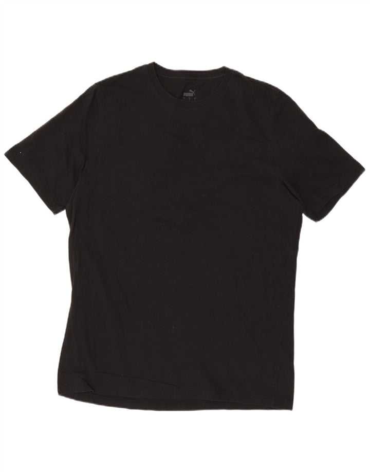 Puma Herren T-Shirt Top Large Schwarz Baumwolle