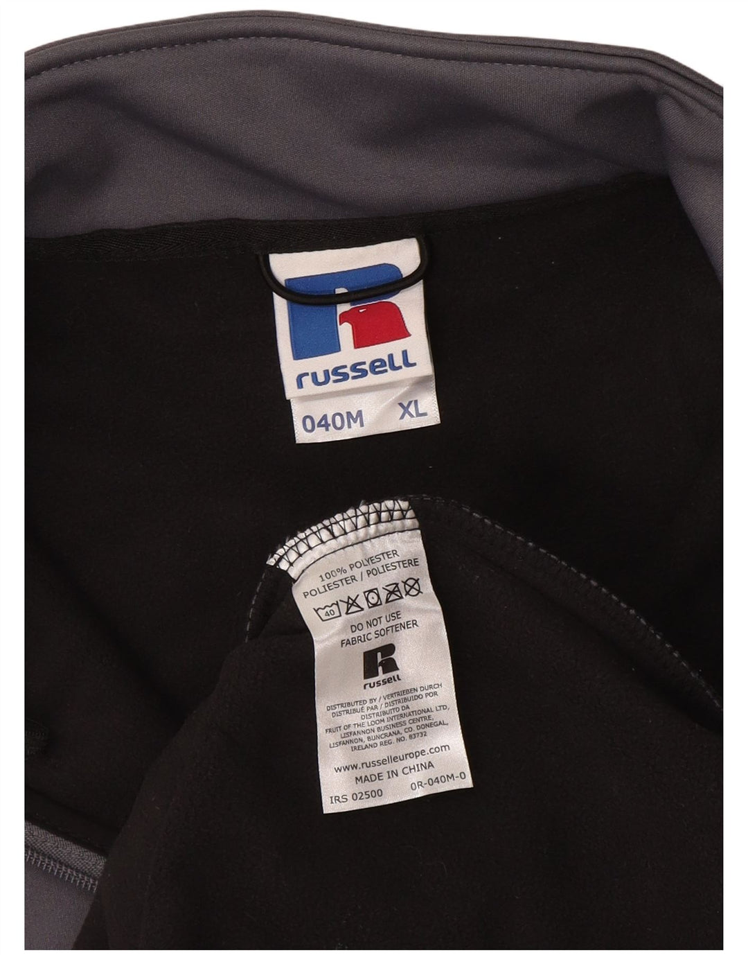 RUSSELL ATHLETIC Herren-Trainingsanzug, Oberjacke, XL, grau, Polyester