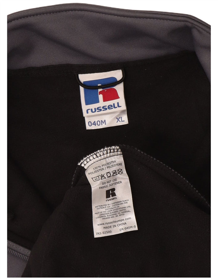RUSSELL ATHLETIC Herren-Trainingsanzug, Oberjacke, XL, grau, Polyester