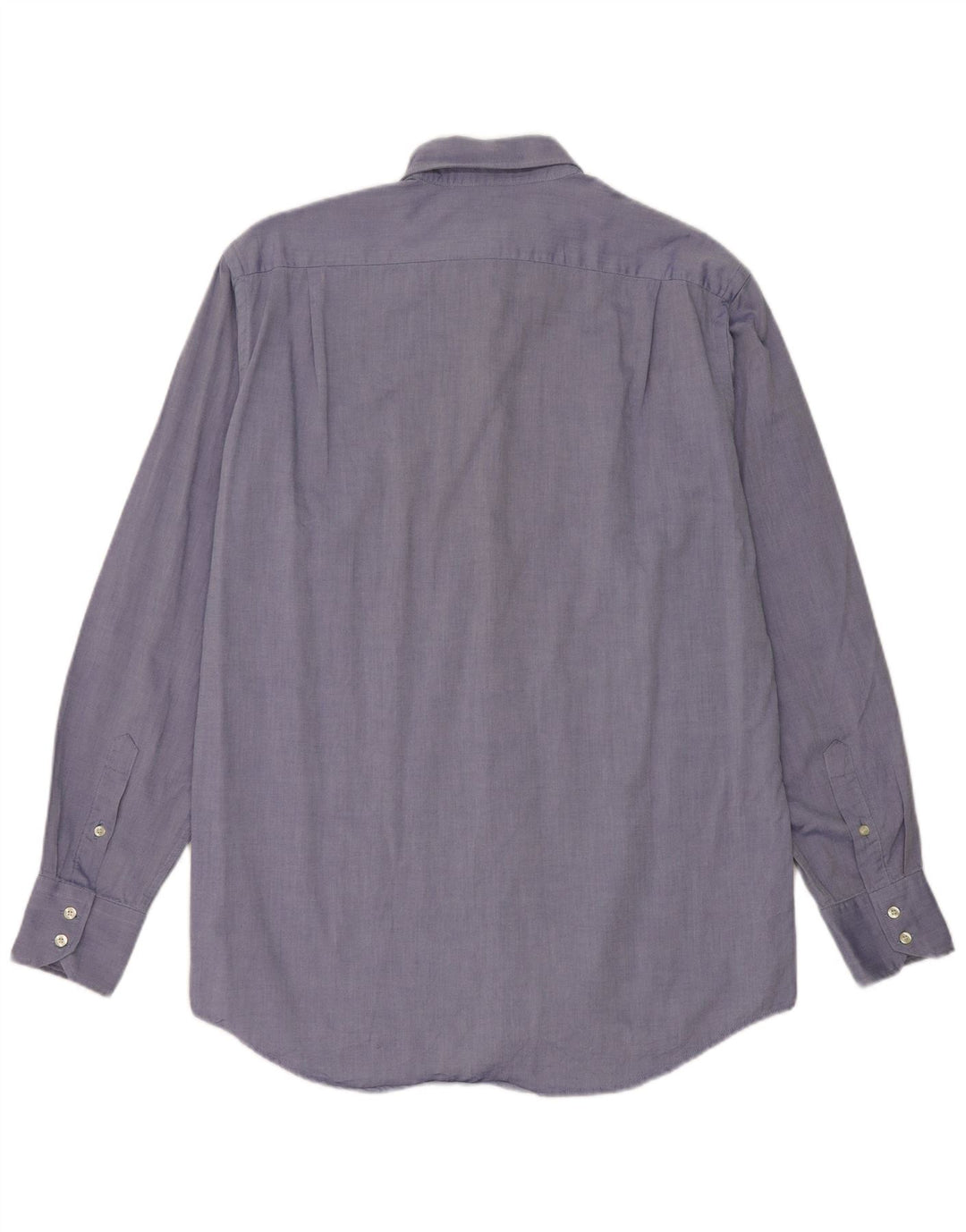 Lacoste Herrenhemd Größe 40 mittelblaue Baumwolle