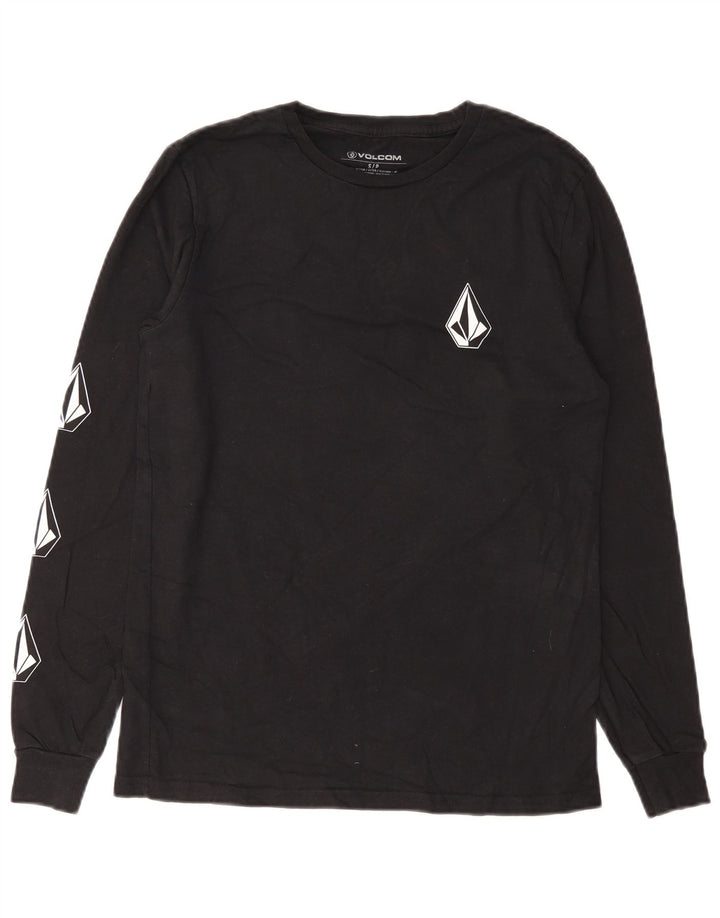 Volcom Herren Graphic Top Langarm Small Schwarz Baumwolle