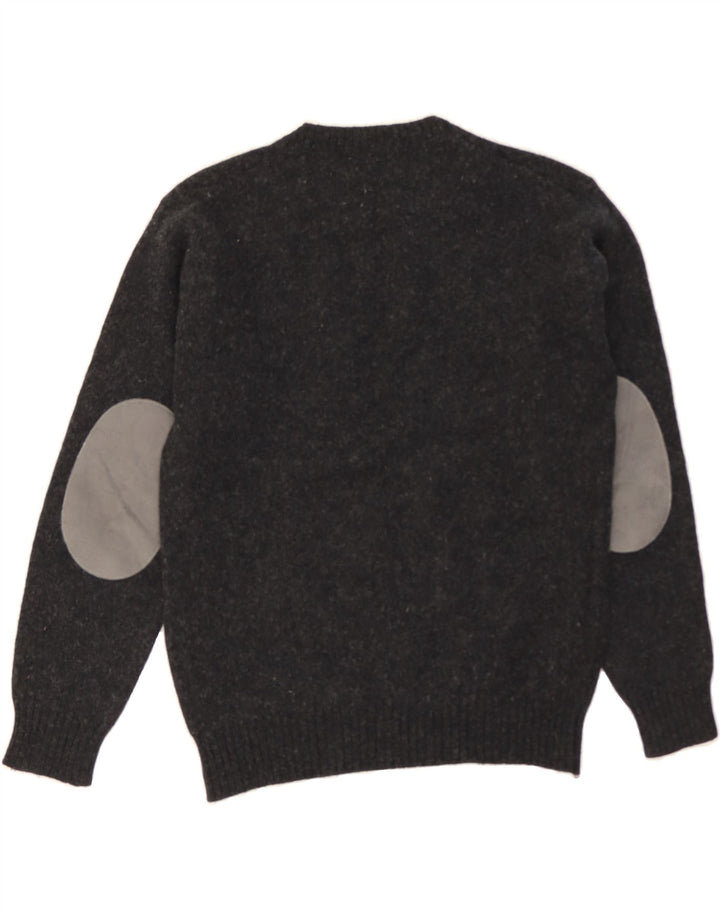 BENETTON Womens Crew Neck Jumper Sweater UK 14 Medium Grey Vintage Benetton and Second-Hand Benetton from Messina Hembry 