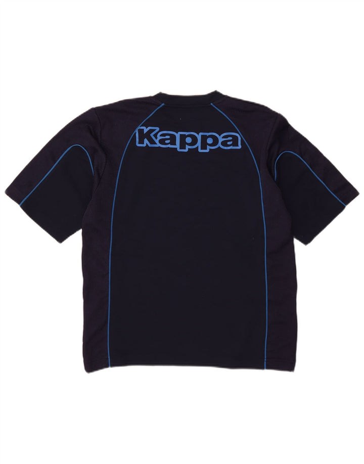 Kappa Herren-T-Shirt mit Grafik, Größe S, Marineblau, Polyester