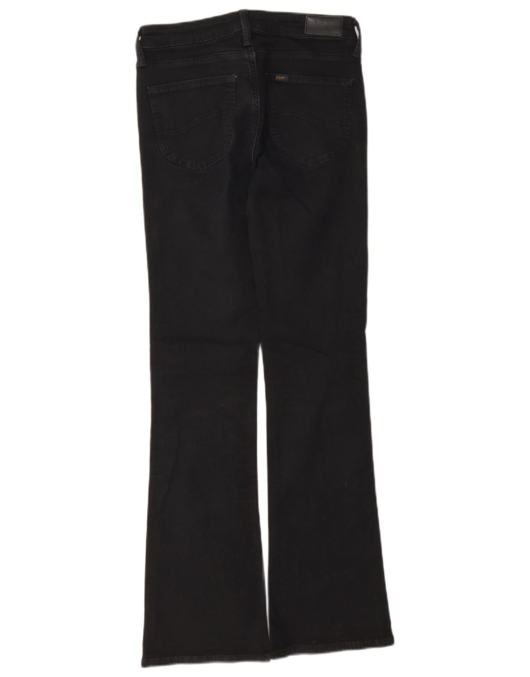 Lee Damen Hoxie Bootcut Jeans W28 L31 Schwarze Baumwolle