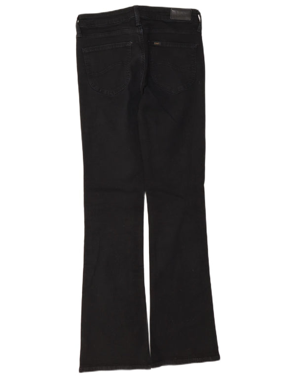 Lee Damen Hoxie Bootcut Jeans W28 L31 Schwarze Baumwolle