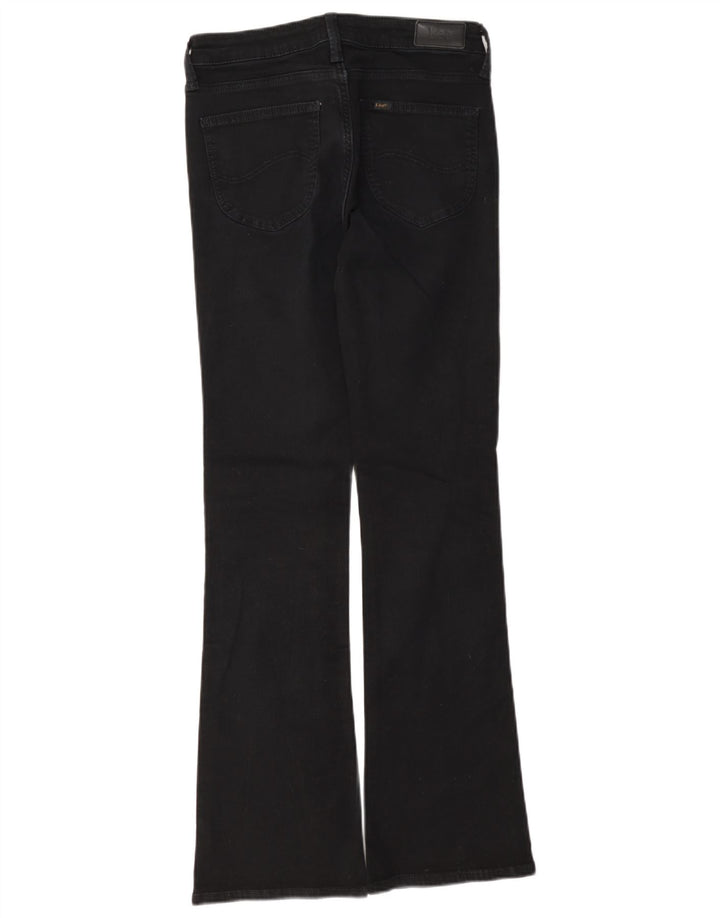 Lee Damen Hoxie Bootcut Jeans W28 L31 Schwarze Baumwolle