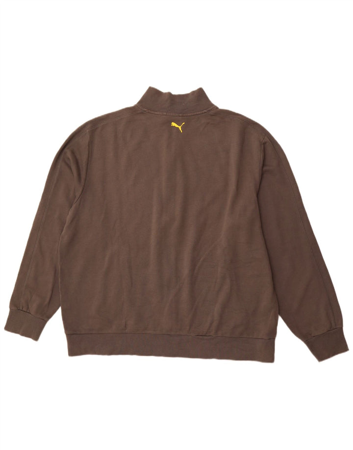 PUMA Herren Graphic Trainingsanzug Top Jacke 2XL Grau Baumwolle