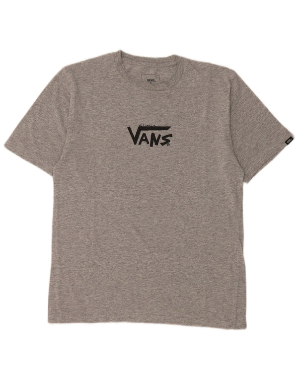 VANS Custom Fit Grafik-T-Shirt für Jungen, 10–11 Jahre, Mittelgrau gefleckt