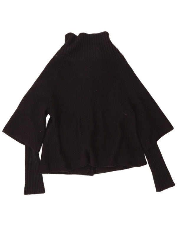 Monsoon Damen-Cardigan-Pullover UK 14 Mittelschwarze Wolle