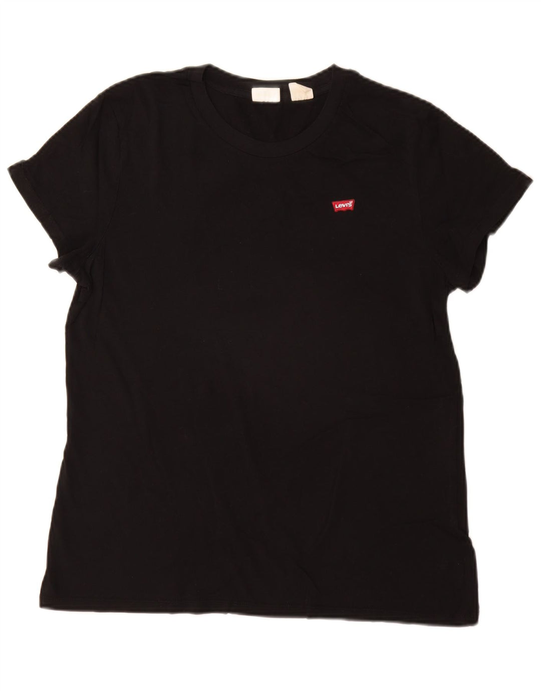 Levi's Damen T-Shirt Top UK 14 Medium Schwarz
