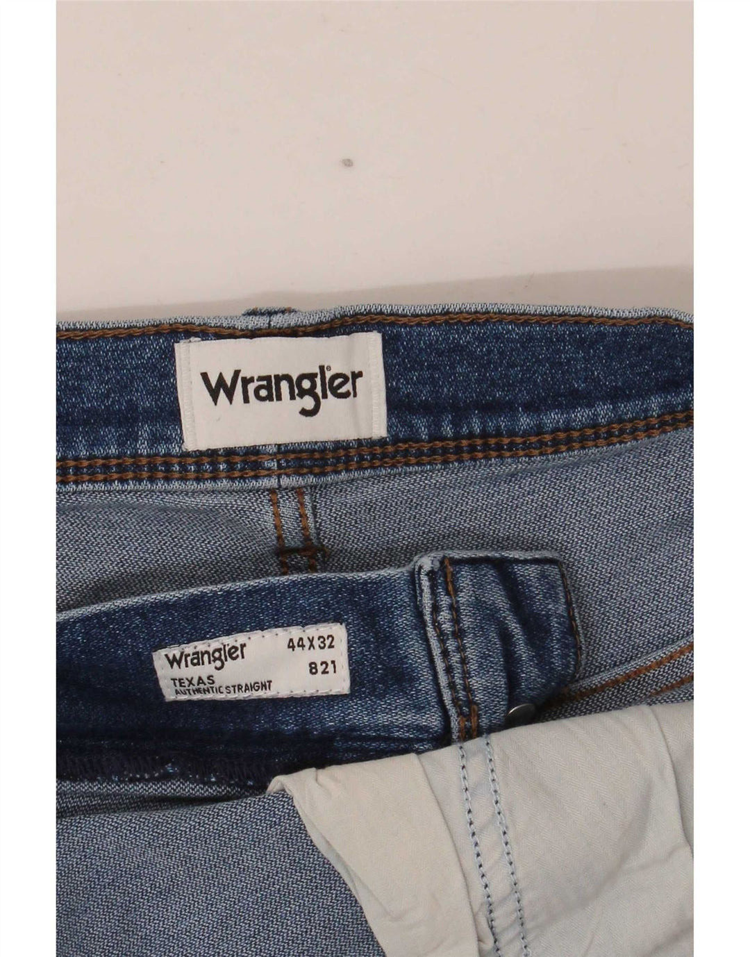 Wrangler Herren Texas Straight Jeans W44 L32 Blau