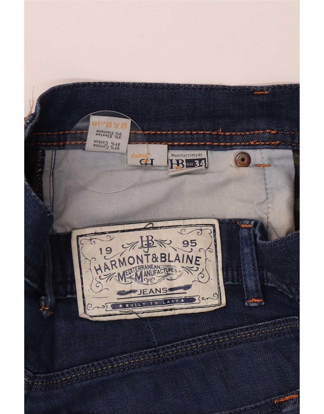 Harmont & Blaine Herren Slim Jeans W30 L32 Blaue Baumwolle