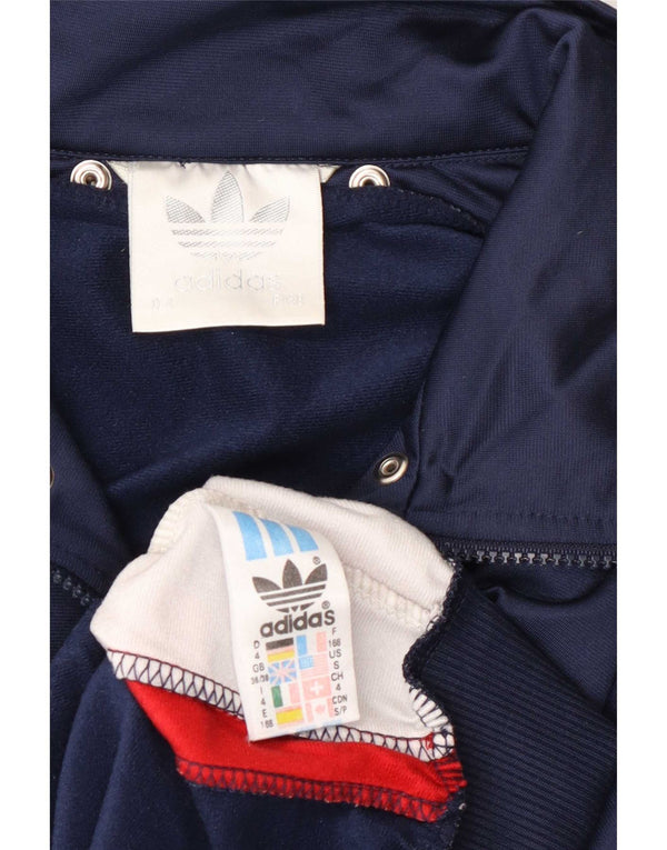 Adidas Herren Graphic Trainingsanzug Top Jacke UK 36/38 Small Marineblau