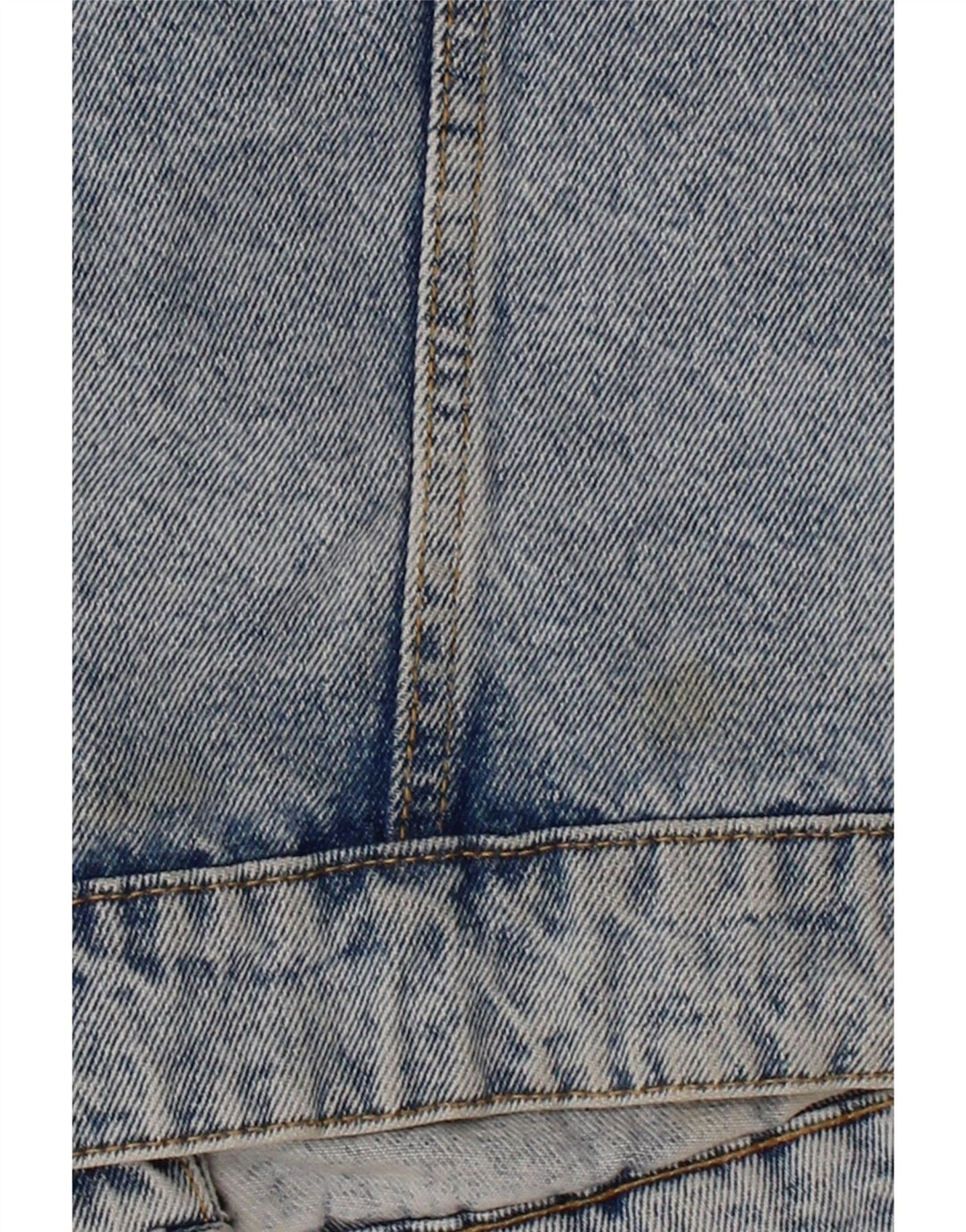 VINTAGE Womens Denim Jacket UK 14 Medium Blue Cotton Vintage Vintage and Second-Hand Vintage from Messina Hembry 